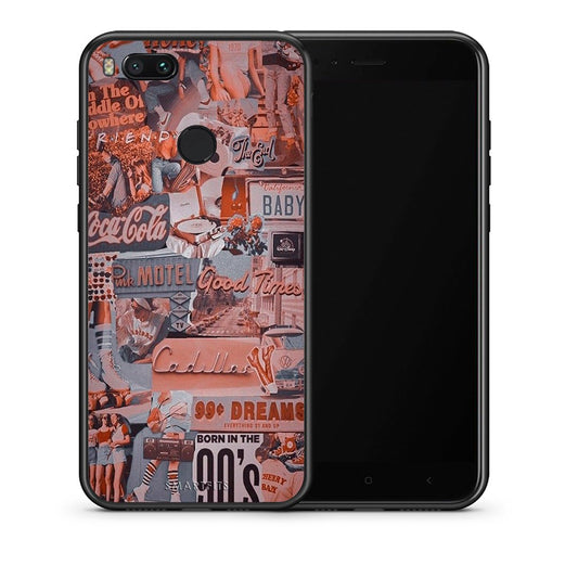 Θήκη Xiaomi Mi A1 Born In 90s από τη Smartfits με σχέδιο στο πίσω μέρος και μαύρο περίβλημα | Xiaomi Mi A1 Born In 90s case with colorful back and black bezels