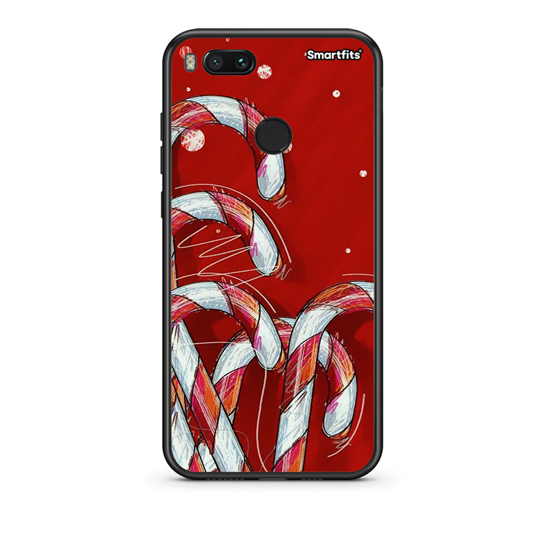 xiaomi mi aCandy Cane θήκη από τη Smartfits με σχέδιο στο πίσω μέρος και μαύρο περίβλημα | Smartphone case with colorful back and black bezels by Smartfits
