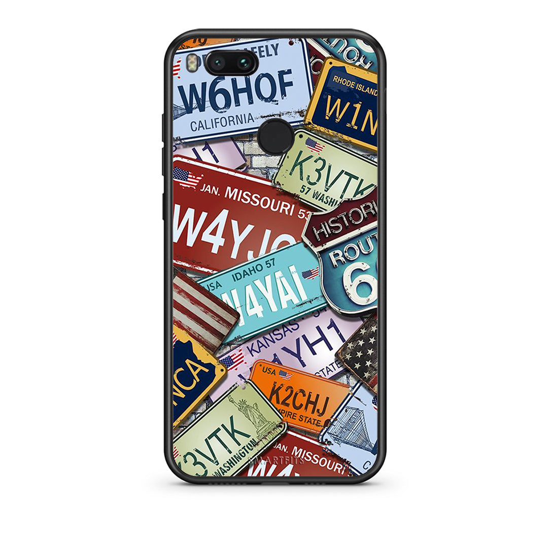 xiaomi mi aCar Plates θήκη από τη Smartfits με σχέδιο στο πίσω μέρος και μαύρο περίβλημα | Smartphone case with colorful back and black bezels by Smartfits