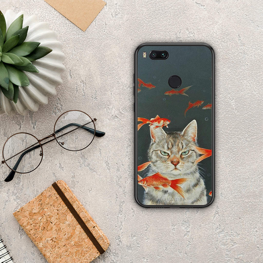 Cat Goldfish - Xiaomi Mi A1 θήκη