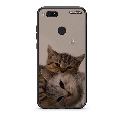 xiaomi mi aCats In Love Θήκη από τη Smartfits με σχέδιο στο πίσω μέρος και μαύρο περίβλημα | Smartphone case with colorful back and black bezels by Smartfits