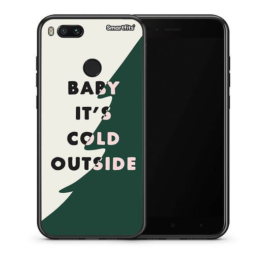 Θήκη Xiaomi Mi A1 Cold Outside από τη Smartfits με σχέδιο στο πίσω μέρος και μαύρο περίβλημα | Xiaomi Mi A1 Cold Outside case with colorful back and black bezels
