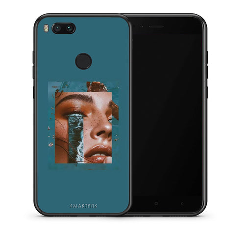 Θήκη Xiaomi Mi A1 Cry An Ocean από τη Smartfits με σχέδιο στο πίσω μέρος και μαύρο περίβλημα | Xiaomi Mi A1 Cry An Ocean case with colorful back and black bezels