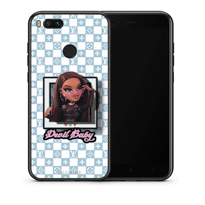 Θήκη Αγίου Βαλεντίνου Xiaomi Mi A1 Devil Baby από τη Smartfits με σχέδιο στο πίσω μέρος και μαύρο περίβλημα | Xiaomi Mi A1 Devil Baby case with colorful back and black bezels