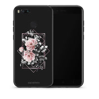Thumbnail for Θήκη Xiaomi Mi A1 Frame Flower από τη Smartfits με σχέδιο στο πίσω μέρος και μαύρο περίβλημα | Xiaomi Mi A1 Frame Flower case with colorful back and black bezels