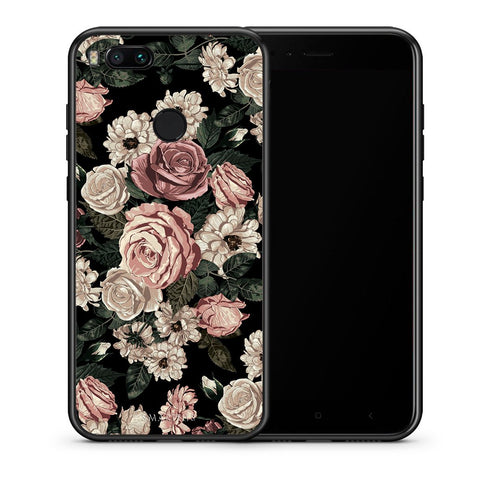 Θήκη Xiaomi Mi A1 Wild Roses Flower από τη Smartfits με σχέδιο στο πίσω μέρος και μαύρο περίβλημα | Xiaomi Mi A1 Wild Roses Flower case with colorful back and black bezels
