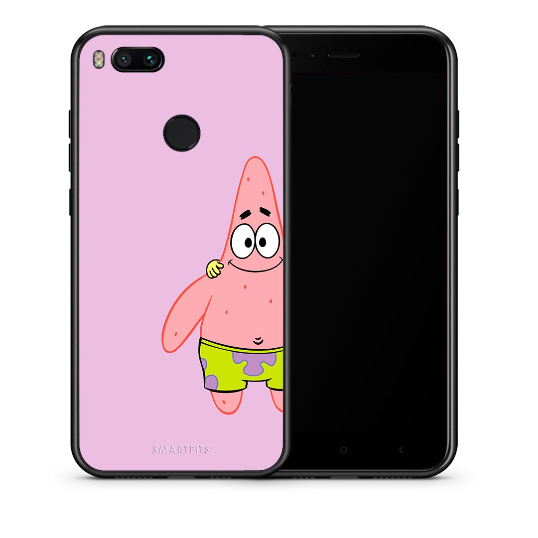 Θήκη Xiaomi Mi A1  Friends Patrick από τη Smartfits με σχέδιο στο πίσω μέρος και μαύρο περίβλημα | Xiaomi Mi A1  Friends Patrick case with colorful back and black bezels