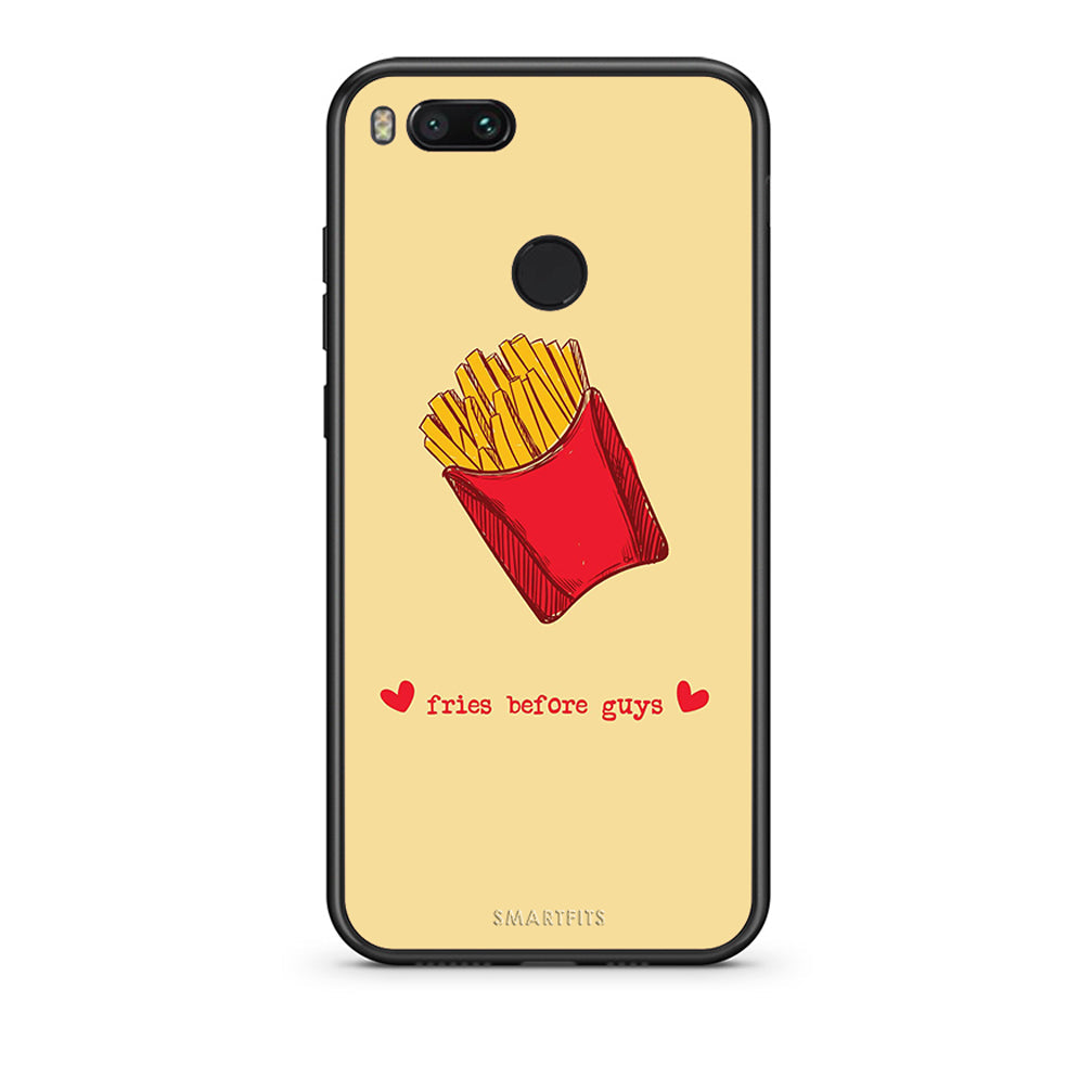 xiaomi mi aFries Before Guys Θήκη Αγίου Βαλεντίνου από τη Smartfits με σχέδιο στο πίσω μέρος και μαύρο περίβλημα | Smartphone case with colorful back and black bezels by Smartfits