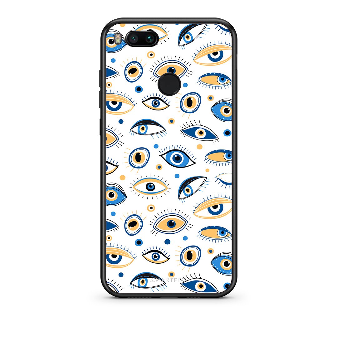 xiaomi mi aFtou Ftou θήκη από τη Smartfits με σχέδιο στο πίσω μέρος και μαύρο περίβλημα | Smartphone case with colorful back and black bezels by Smartfits