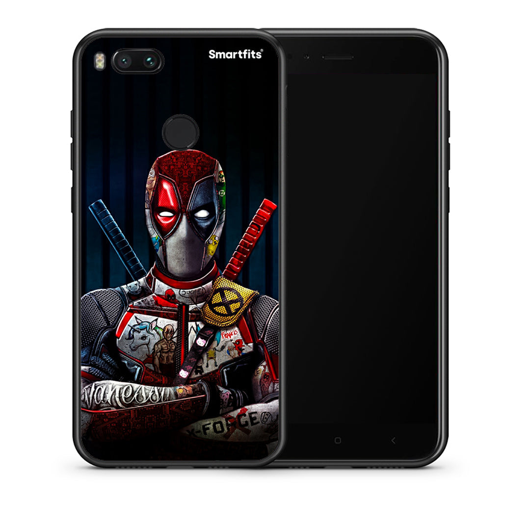 Θήκη Xiaomi Mi A1 Funny Guy από τη Smartfits με σχέδιο στο πίσω μέρος και μαύρο περίβλημα | Xiaomi Mi A1 Funny Guy case with colorful back and black bezels