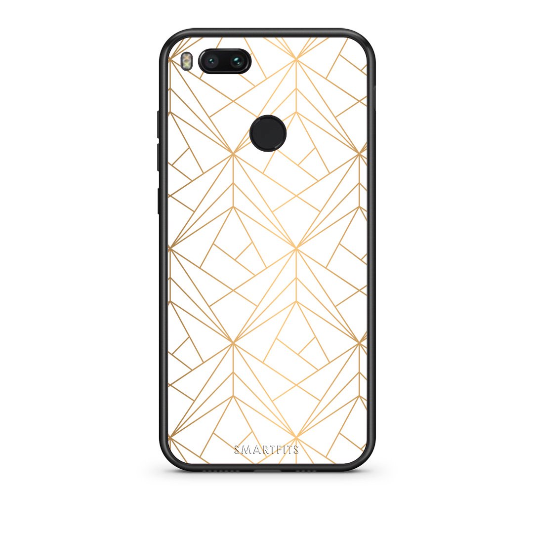 111 - xiaomi mi aLuxury White Geometric case, cover, bumper