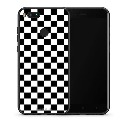 Θήκη Xiaomi Mi A1 Squares Geometric από τη Smartfits με σχέδιο στο πίσω μέρος και μαύρο περίβλημα | Xiaomi Mi A1 Squares Geometric case with colorful back and black bezels
