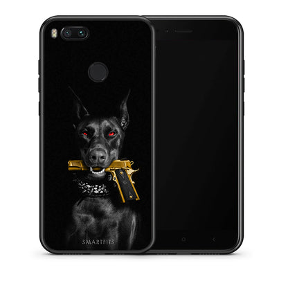 Θήκη Αγίου Βαλεντίνου Xiaomi Mi A1 Golden Gun από τη Smartfits με σχέδιο στο πίσω μέρος και μαύρο περίβλημα | Xiaomi Mi A1 Golden Gun case with colorful back and black bezels