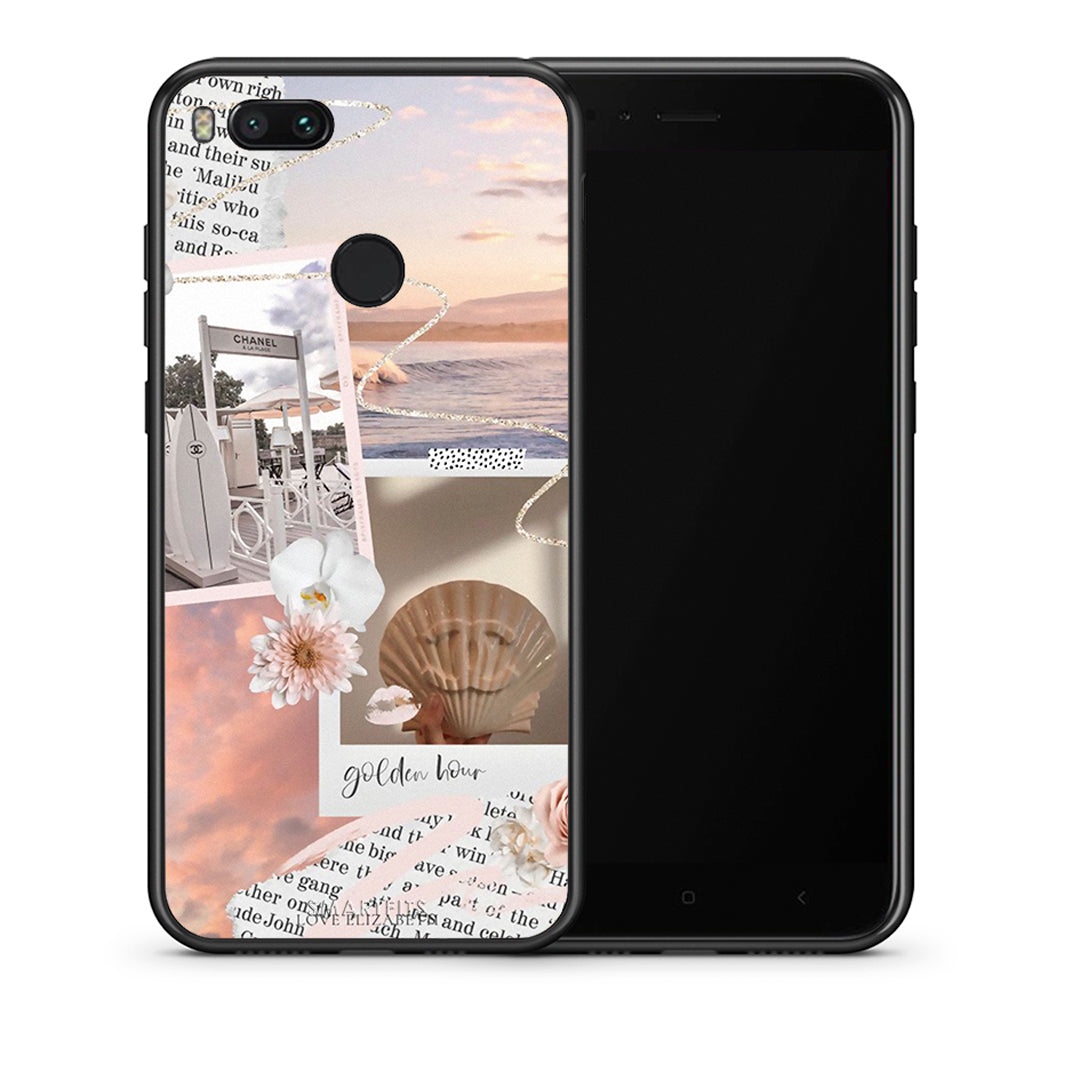 Θήκη Αγίου Βαλεντίνου Xiaomi Mi A1 Golden Hour από τη Smartfits με σχέδιο στο πίσω μέρος και μαύρο περίβλημα | Xiaomi Mi A1 Golden Hour case with colorful back and black bezels