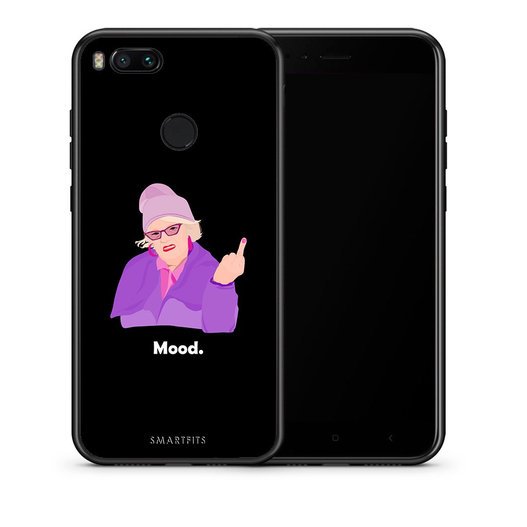 Θήκη Xiaomi Mi A1 Grandma Mood Black από τη Smartfits με σχέδιο στο πίσω μέρος και μαύρο περίβλημα | Xiaomi Mi A1 Grandma Mood Black case with colorful back and black bezels
