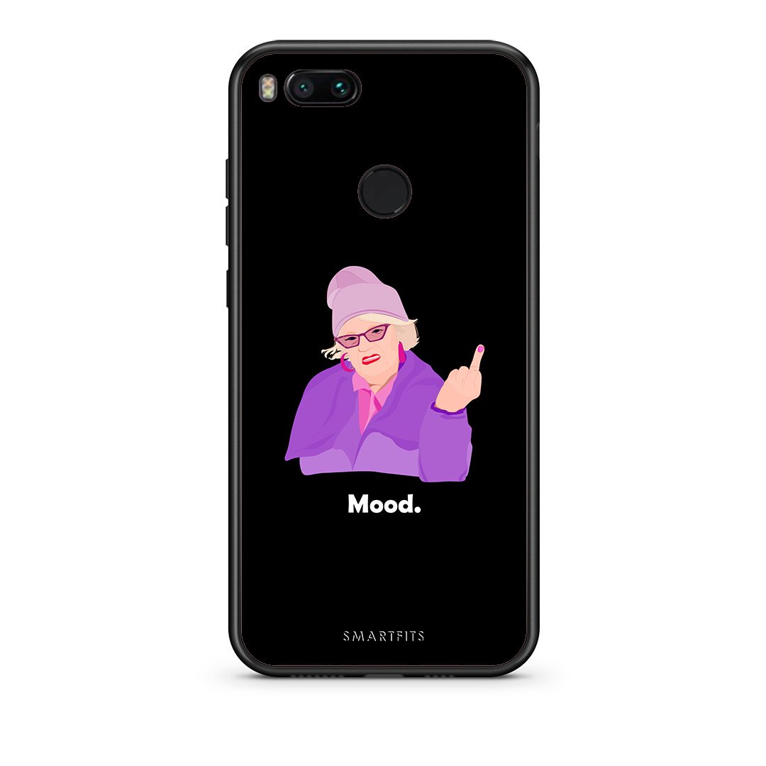 xiaomi mi aGrandma Mood Black θήκη από τη Smartfits με σχέδιο στο πίσω μέρος και μαύρο περίβλημα | Smartphone case with colorful back and black bezels by Smartfits