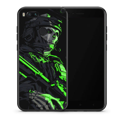 Θήκη Αγίου Βαλεντίνου Xiaomi Mi A1 Green Soldier από τη Smartfits με σχέδιο στο πίσω μέρος και μαύρο περίβλημα | Xiaomi Mi A1 Green Soldier case with colorful back and black bezels