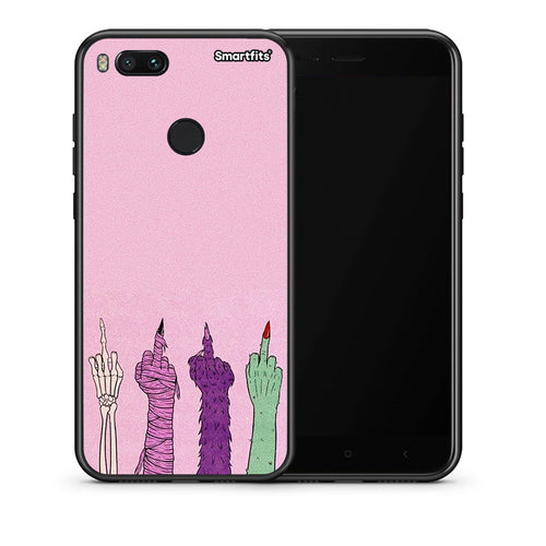 Θήκη Xiaomi Mi A1 Halloween Be A Lady από τη Smartfits με σχέδιο στο πίσω μέρος και μαύρο περίβλημα | Xiaomi Mi A1 Halloween Be A Lady case with colorful back and black bezels