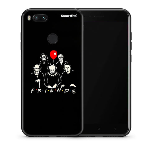 Θήκη Xiaomi Mi A1 Halloween Friends από τη Smartfits με σχέδιο στο πίσω μέρος και μαύρο περίβλημα | Xiaomi Mi A1 Halloween Friends case with colorful back and black bezels