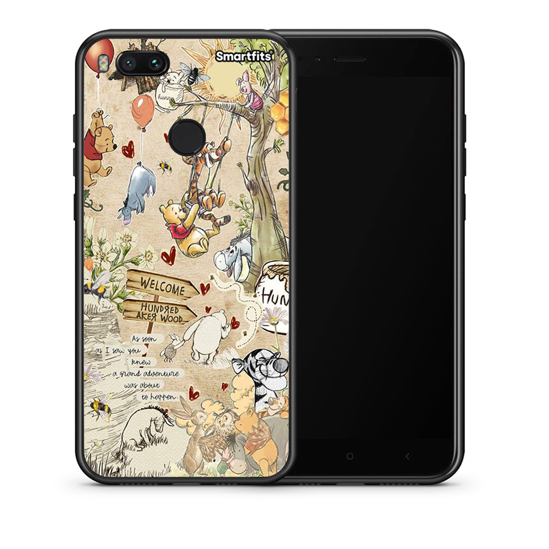 Θήκη Xiaomi Mi A1 Happy Friends από τη Smartfits με σχέδιο στο πίσω μέρος και μαύρο περίβλημα | Xiaomi Mi A1 Happy Friends case with colorful back and black bezels