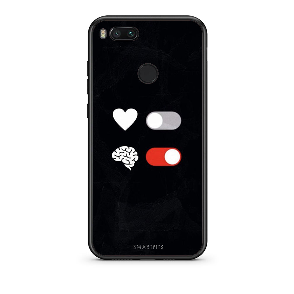 xiaomi mi aHeart Vs Brain Θήκη Αγίου Βαλεντίνου από τη Smartfits με σχέδιο στο πίσω μέρος και μαύρο περίβλημα | Smartphone case with colorful back and black bezels by Smartfits