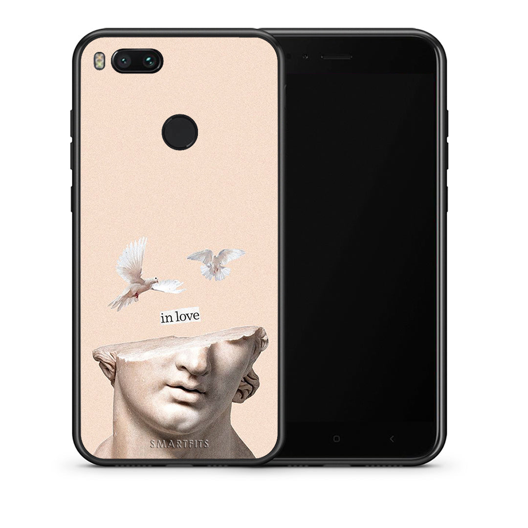 Θήκη Xiaomi Mi A1 In Love από τη Smartfits με σχέδιο στο πίσω μέρος και μαύρο περίβλημα | Xiaomi Mi A1 In Love case with colorful back and black bezels