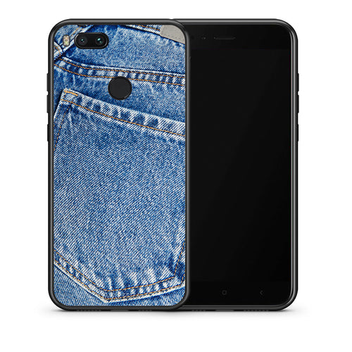 Θήκη Xiaomi Mi A1 Jeans Pocket από τη Smartfits με σχέδιο στο πίσω μέρος και μαύρο περίβλημα | Xiaomi Mi A1 Jeans Pocket case with colorful back and black bezels