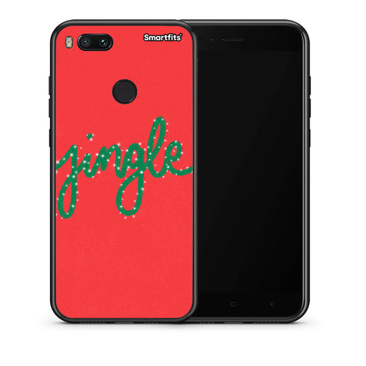 Θήκη Xiaomi Mi A1 Jingle Xmas από τη Smartfits με σχέδιο στο πίσω μέρος και μαύρο περίβλημα | Xiaomi Mi A1 Jingle Xmas case with colorful back and black bezels