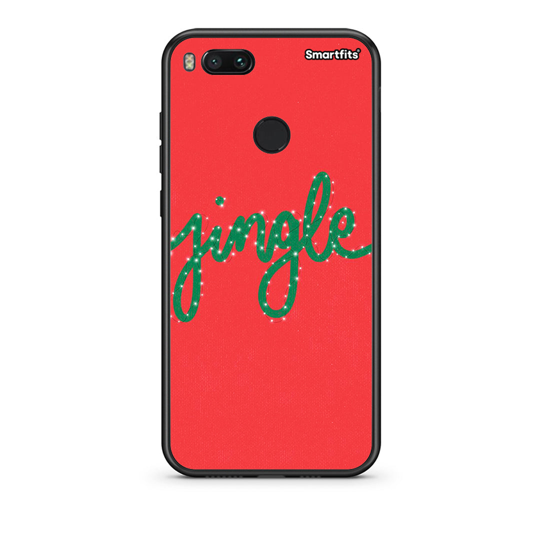 xiaomi mi aJingle Xmas θήκη από τη Smartfits με σχέδιο στο πίσω μέρος και μαύρο περίβλημα | Smartphone case with colorful back and black bezels by Smartfits