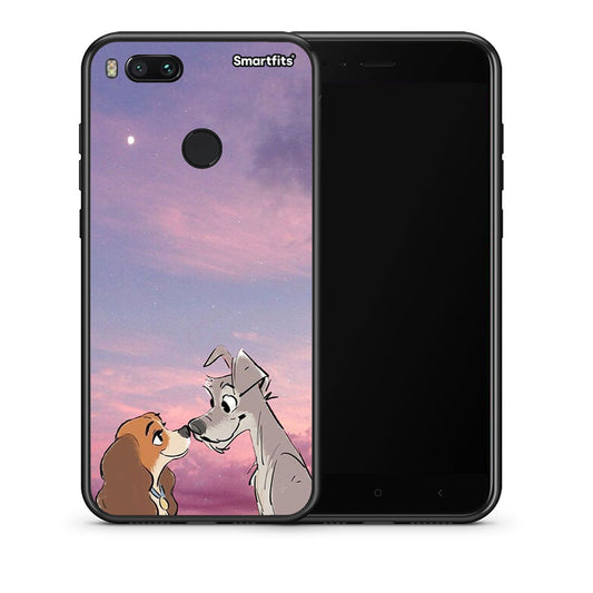 Θήκη Xiaomi Mi A1 Lady And Tramp από τη Smartfits με σχέδιο στο πίσω μέρος και μαύρο περίβλημα | Xiaomi Mi A1 Lady And Tramp case with colorful back and black bezels