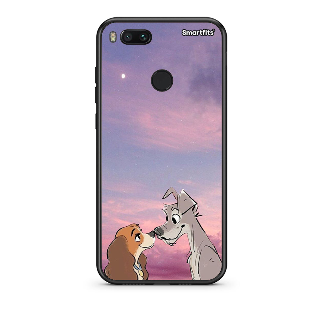 xiaomi mi aLady And Tramp θήκη από τη Smartfits με σχέδιο στο πίσω μέρος και μαύρο περίβλημα | Smartphone case with colorful back and black bezels by Smartfits