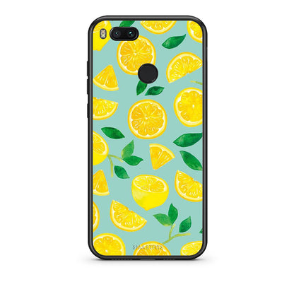 xiaomi mi aLemons θήκη από τη Smartfits με σχέδιο στο πίσω μέρος και μαύρο περίβλημα | Smartphone case with colorful back and black bezels by Smartfits