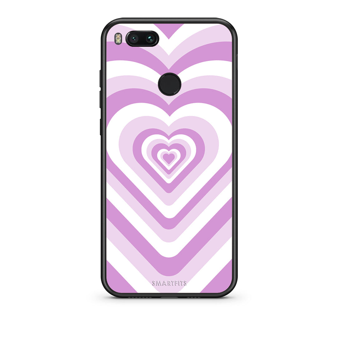 xiaomi mi aLilac Hearts θήκη από τη Smartfits με σχέδιο στο πίσω μέρος και μαύρο περίβλημα | Smartphone case with colorful back and black bezels by Smartfits
