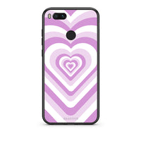 Thumbnail for xiaomi mi aLilac Hearts θήκη από τη Smartfits με σχέδιο στο πίσω μέρος και μαύρο περίβλημα | Smartphone case with colorful back and black bezels by Smartfits