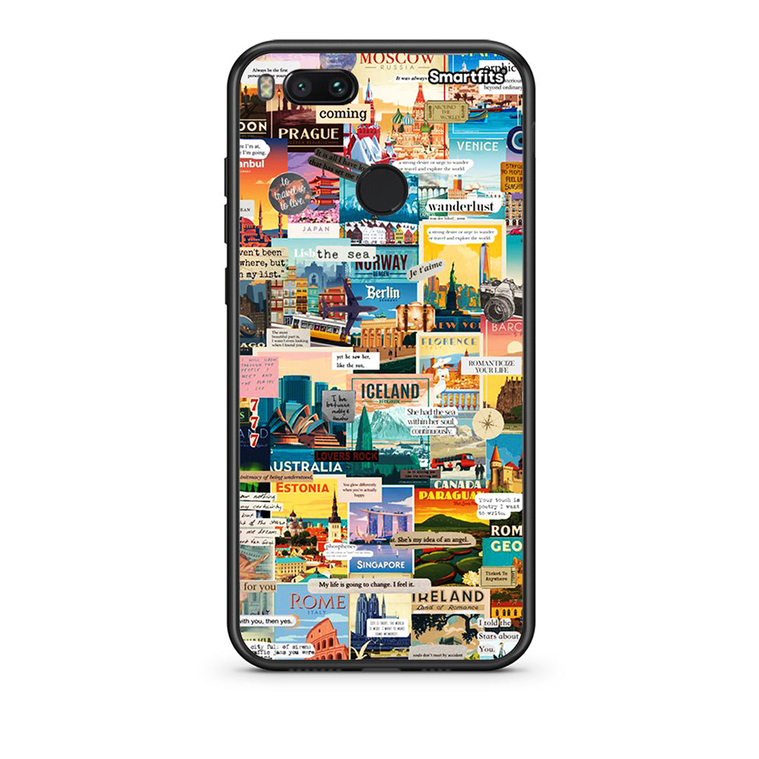 xiaomi mi aLive To Travel θήκη από τη Smartfits με σχέδιο στο πίσω μέρος και μαύρο περίβλημα | Smartphone case with colorful back and black bezels by Smartfits