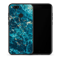 Thumbnail for Θήκη Xiaomi Mi A1 Marble Blue από τη Smartfits με σχέδιο στο πίσω μέρος και μαύρο περίβλημα | Xiaomi Mi A1 Marble Blue case with colorful back and black bezels