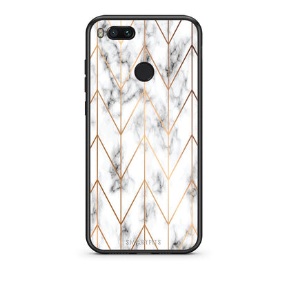 44 - xiaomi mi aGold Geometric Marble case, cover, bumper