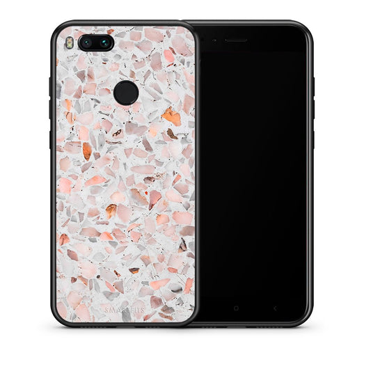 Θήκη Xiaomi Mi A1 Marble Terrazzo από τη Smartfits με σχέδιο στο πίσω μέρος και μαύρο περίβλημα | Xiaomi Mi A1 Marble Terrazzo case with colorful back and black bezels