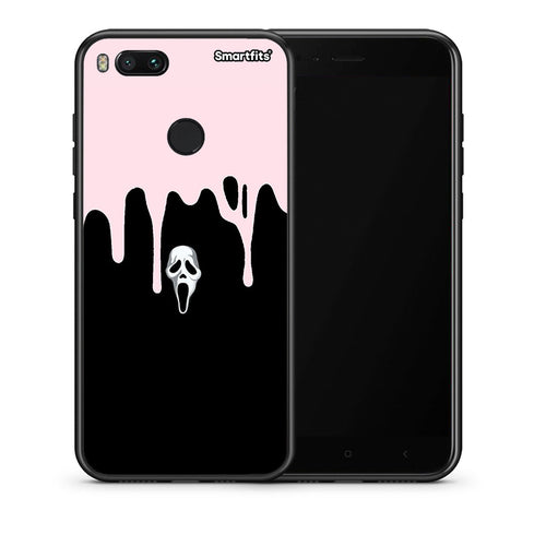 Θήκη Xiaomi Mi A1 Melting Halloween Mask από τη Smartfits με σχέδιο στο πίσω μέρος και μαύρο περίβλημα | Xiaomi Mi A1 Melting Halloween Mask case with colorful back and black bezels