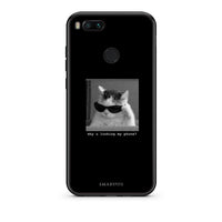 Thumbnail for xiaomi mi aMeme Cat θήκη από τη Smartfits με σχέδιο στο πίσω μέρος και μαύρο περίβλημα | Smartphone case with colorful back and black bezels by Smartfits