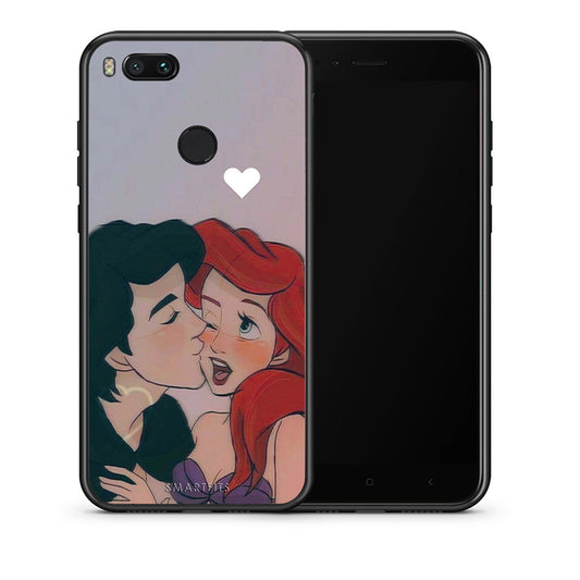Θήκη Αγίου Βαλεντίνου Xiaomi Mi A1 Mermaid Love από τη Smartfits με σχέδιο στο πίσω μέρος και μαύρο περίβλημα | Xiaomi Mi A1 Mermaid Love case with colorful back and black bezels