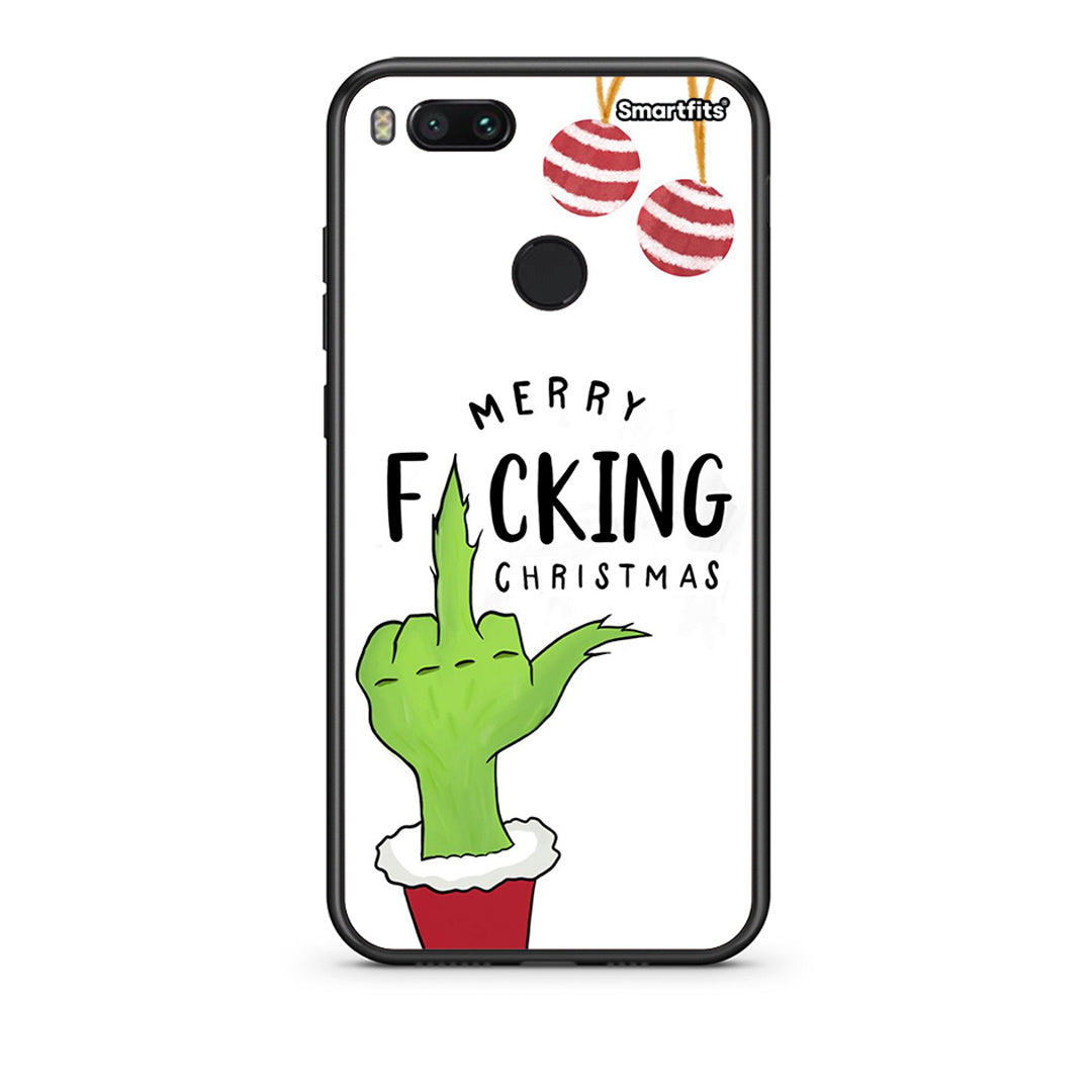 xiaomi mi aMerry F Xmas θήκη από τη Smartfits με σχέδιο στο πίσω μέρος και μαύρο περίβλημα | Smartphone case with colorful back and black bezels by Smartfits