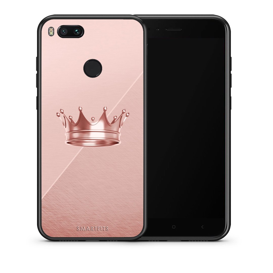 Θήκη Xiaomi Mi A1 Crown Minimal από τη Smartfits με σχέδιο στο πίσω μέρος και μαύρο περίβλημα | Xiaomi Mi A1 Crown Minimal case with colorful back and black bezels