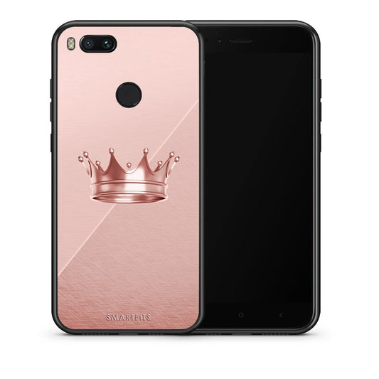 Θήκη Xiaomi Mi A1 Crown Minimal από τη Smartfits με σχέδιο στο πίσω μέρος και μαύρο περίβλημα | Xiaomi Mi A1 Crown Minimal case with colorful back and black bezels