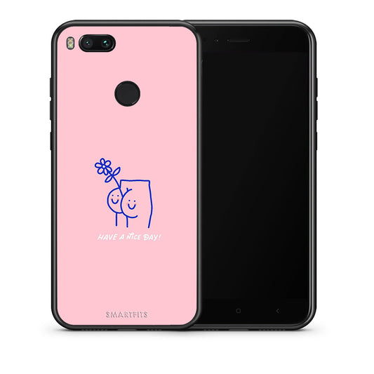 Θήκη Xiaomi Mi A1 Nice Day από τη Smartfits με σχέδιο στο πίσω μέρος και μαύρο περίβλημα | Xiaomi Mi A1 Nice Day case with colorful back and black bezels