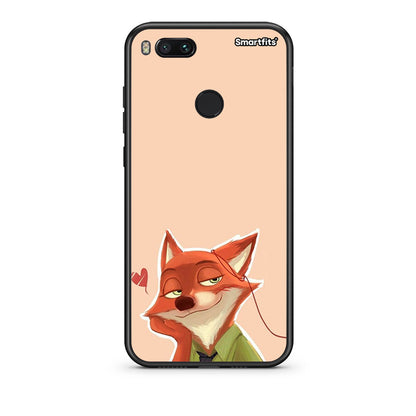 xiaomi mi aNick Wilde And Judy Hopps Love 1 θήκη από τη Smartfits με σχέδιο στο πίσω μέρος και μαύρο περίβλημα | Smartphone case with colorful back and black bezels by Smartfits