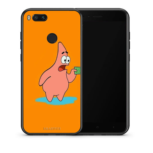 Θήκη Αγίου Βαλεντίνου Xiaomi Mi A1 No Money 1 από τη Smartfits με σχέδιο στο πίσω μέρος και μαύρο περίβλημα | Xiaomi Mi A1 No Money 1 case with colorful back and black bezels