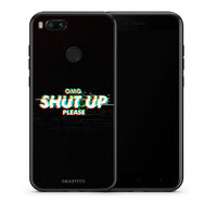 Thumbnail for Θήκη Xiaomi Mi A1 OMG ShutUp από τη Smartfits με σχέδιο στο πίσω μέρος και μαύρο περίβλημα | Xiaomi Mi A1 OMG ShutUp case with colorful back and black bezels