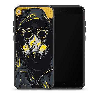 Θήκη Xiaomi Mi A1 Mask PopArt από τη Smartfits με σχέδιο στο πίσω μέρος και μαύρο περίβλημα | Xiaomi Mi A1 Mask PopArt case with colorful back and black bezels