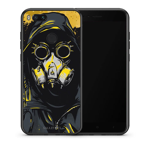 Θήκη Xiaomi Mi A1 Mask PopArt από τη Smartfits με σχέδιο στο πίσω μέρος και μαύρο περίβλημα | Xiaomi Mi A1 Mask PopArt case with colorful back and black bezels